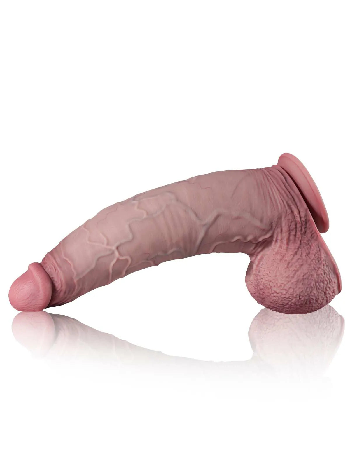 Alexander 16" x 3.7" Giant Curved Huge Realistic Dildo with Swollen Veined Balls