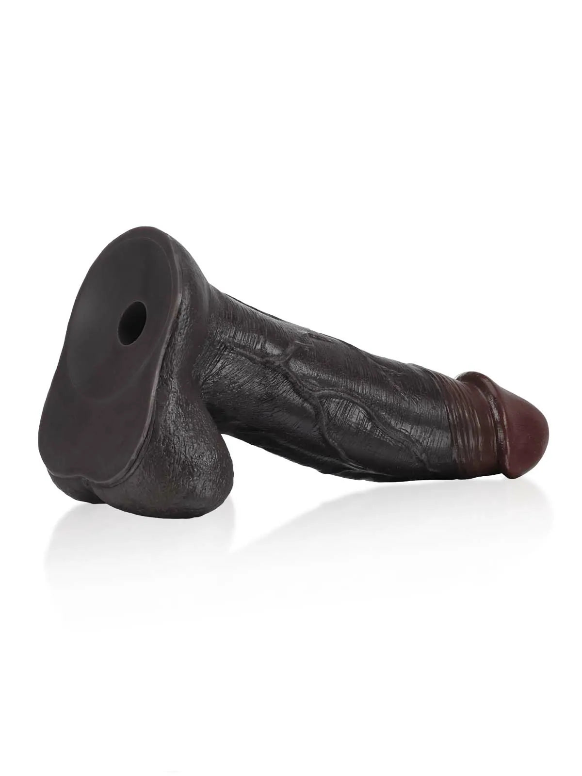 Raptor 10.8" x 2.5" Sliding Skin Silicone BBC Dildo with Vac-U-Lock & Moving Balls