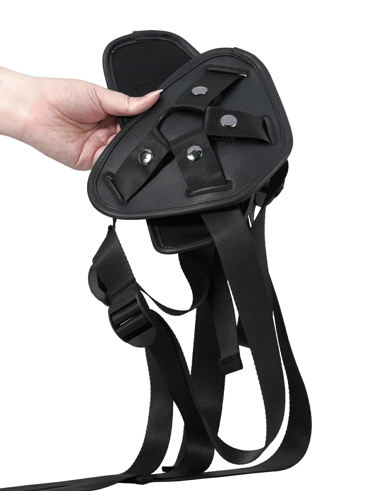 Adjustable PU Leather Strap-On Harness with Soft TPE Lining for Suction Cup Dildos