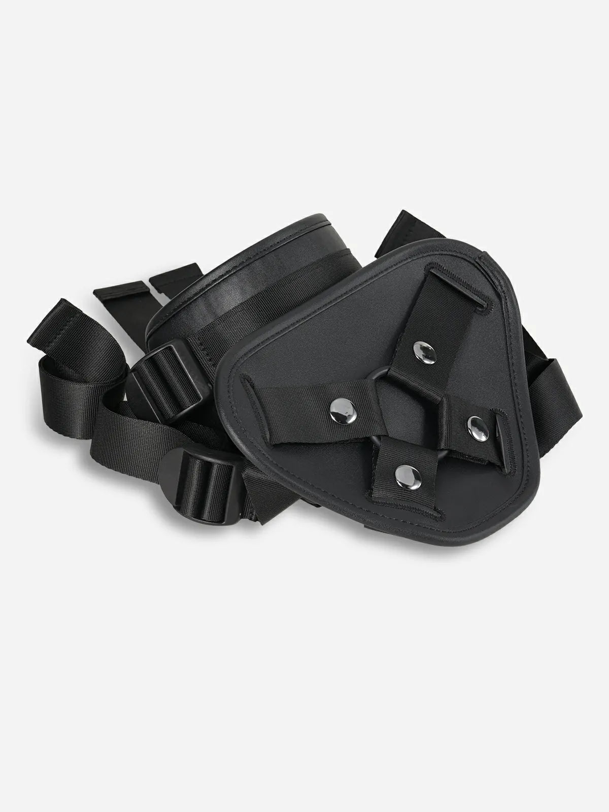 Adjustable PU Leather Strap-On Harness with Soft TPE Lining for Suction Cup Dildos