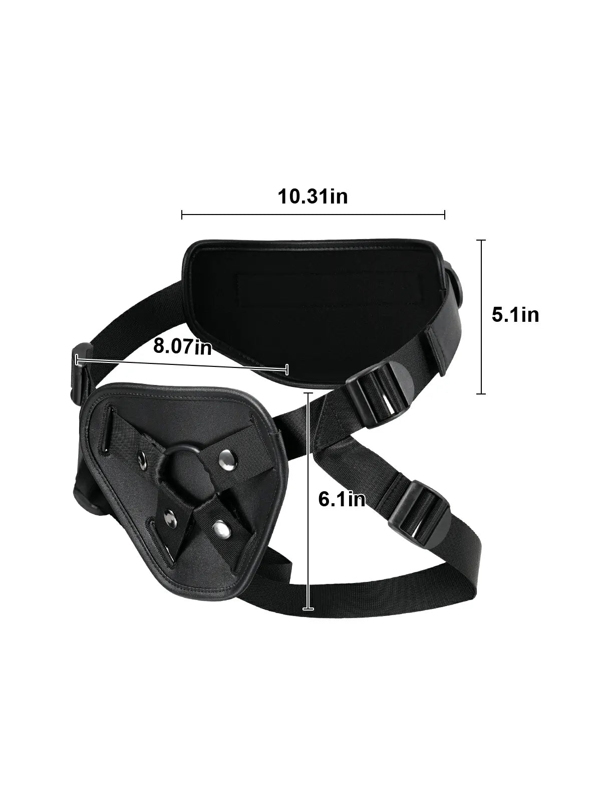 Adjustable PU Leather Strap-On Harness with Soft TPE Lining for Suction Cup Dildos