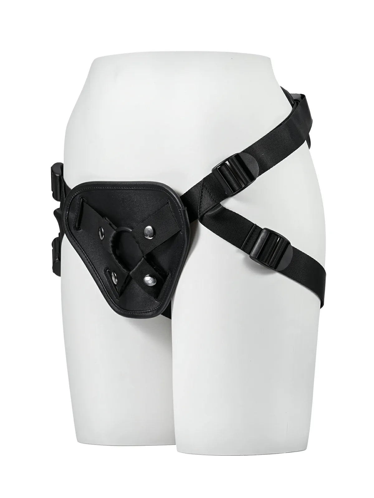 Adjustable PU Leather Strap-On Harness with Soft TPE Lining for Suction Cup Dildos