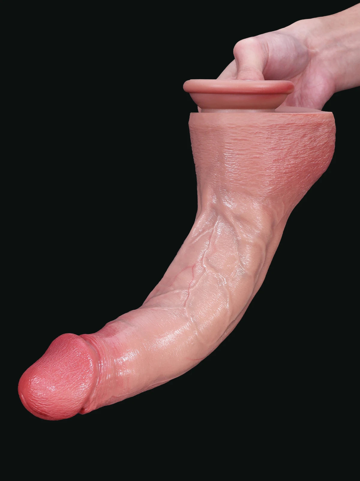 Jeff 11.8" x 2.2" Large Realistic Dildo with Veins and Soft Balls