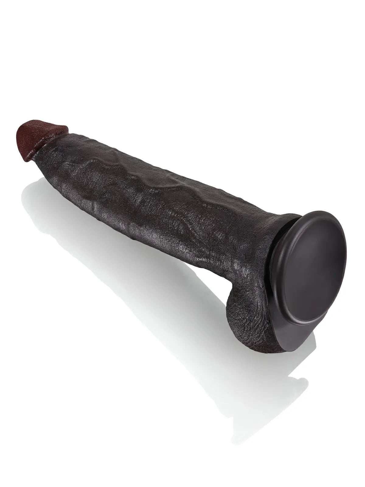 Farid 12.2" x 2.4" Curved Realistic Black Dildo with Tapered Tip