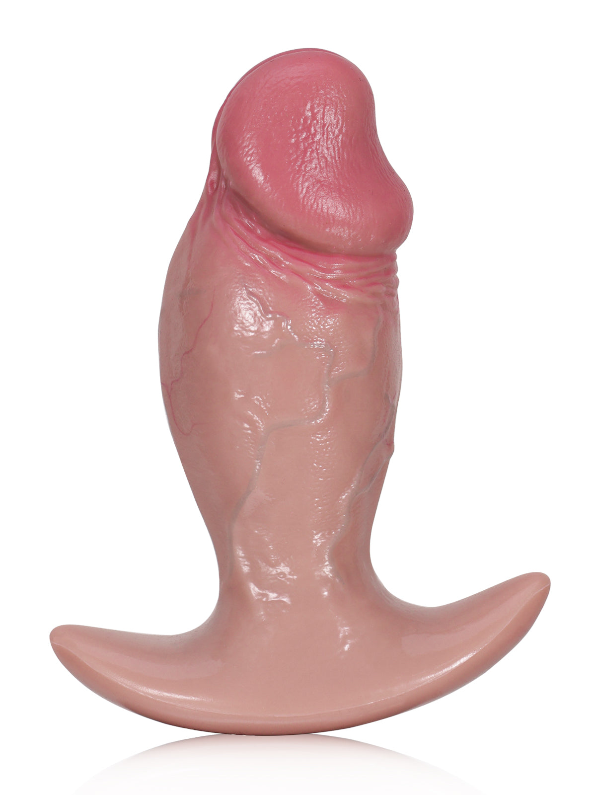 Torpedo 8.4" x 3" Thick Realistic Dildo with Ergonomic Handle and Pink Sculpted Head
