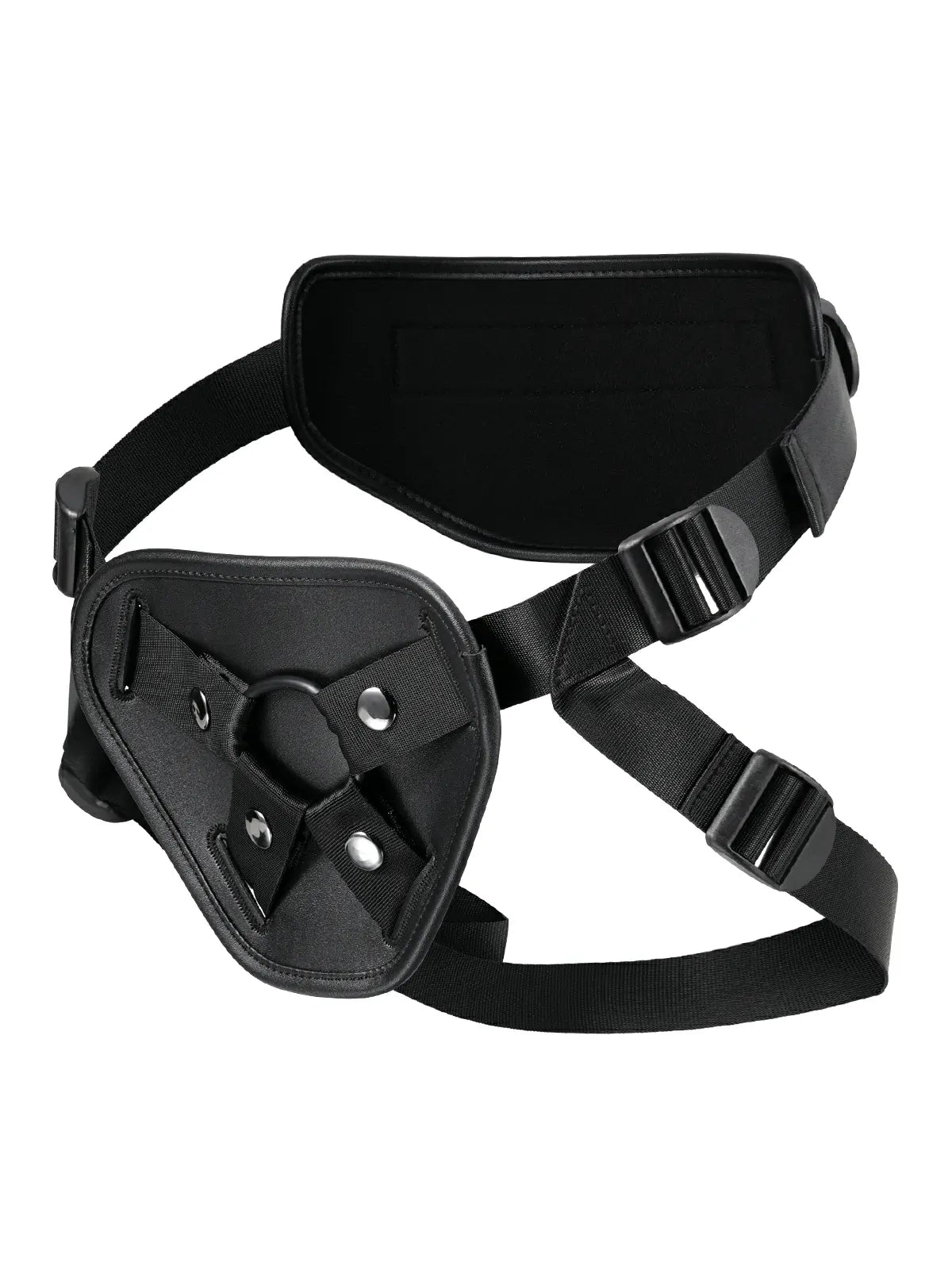 Adjustable PU Leather Strap-On Harness with Soft TPE Lining for Suction Cup Dildos