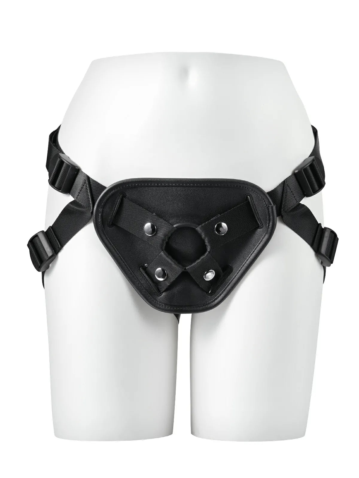 Adjustable PU Leather Strap-On Harness with Soft TPE Lining for Suction Cup Dildos