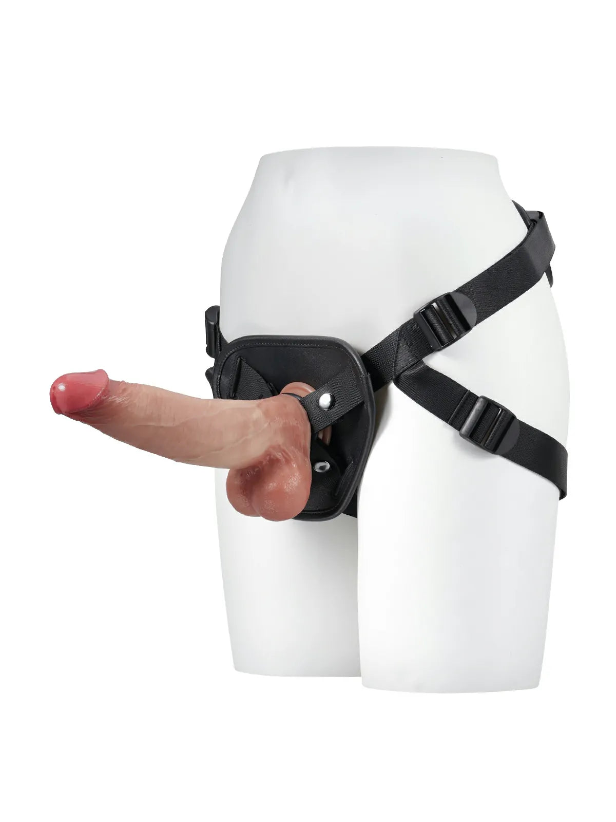 Adjustable PU Leather Strap-On Harness with Soft TPE Lining for Suction Cup Dildos