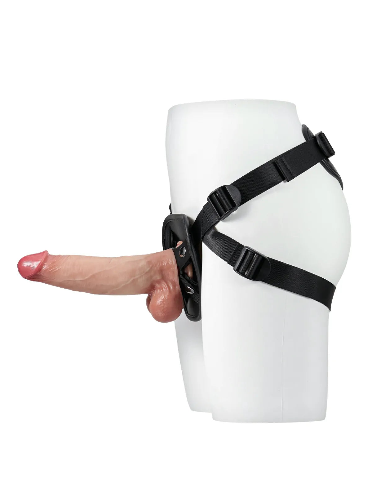 Adjustable PU Leather Strap-On Harness with Soft TPE Lining for Suction Cup Dildos