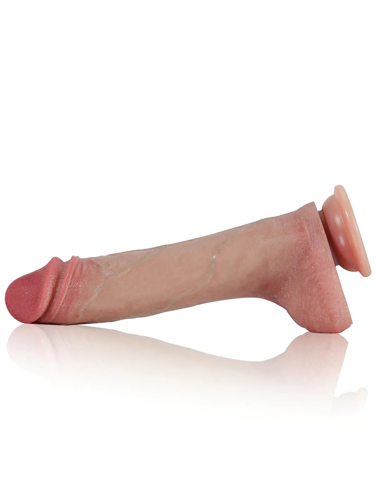 Benjamin 8.6" x 1.7" Slim Thrusting Dildo with Dual Density Silicone