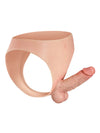 Comfort Fit Silicone Strap-On with Solid Shaft, Soft Moving Balls & Adjustable Waistband