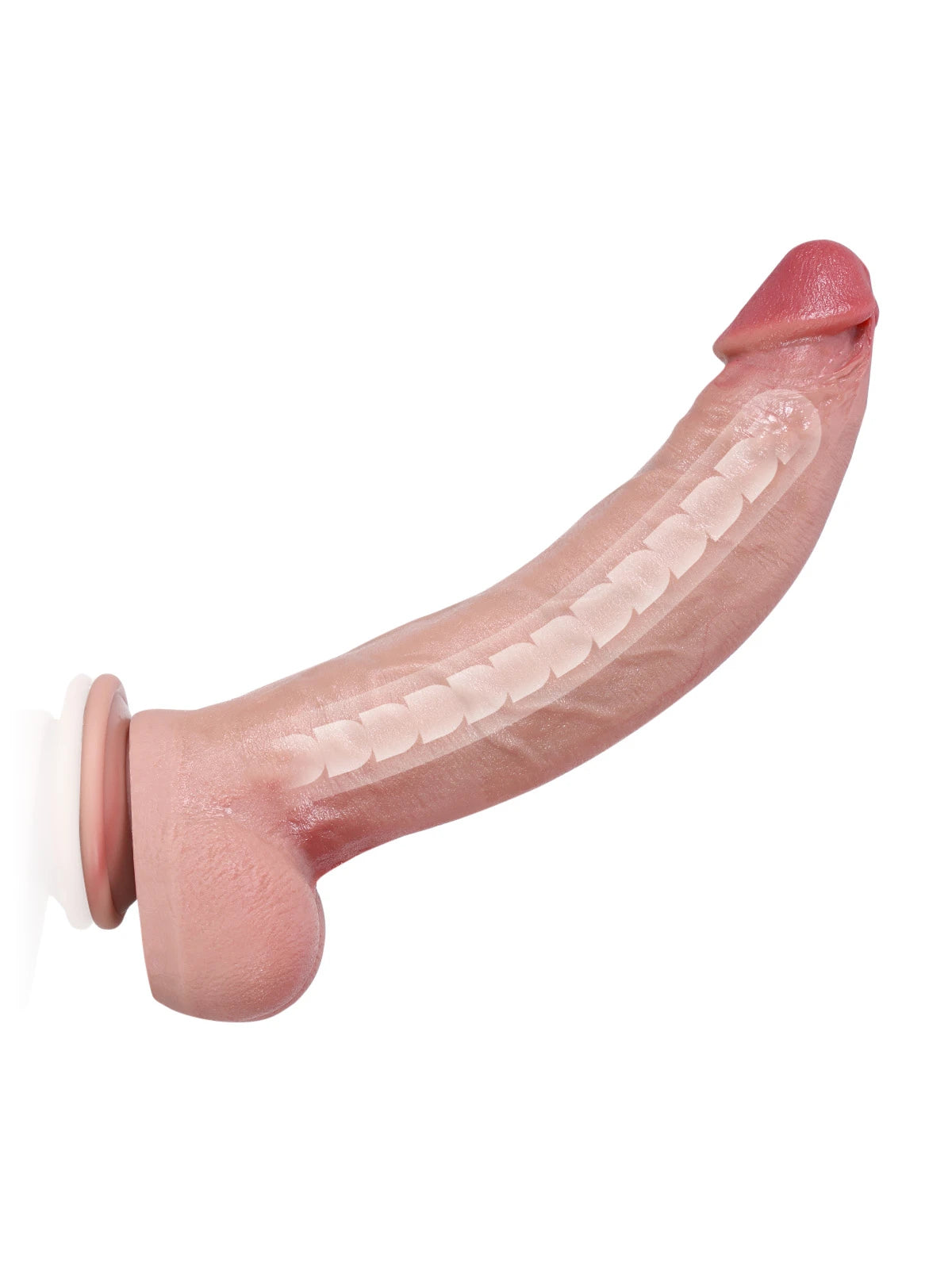 Farid 12.2" x 2.4" Massive Curved Big Soft Silicone Dild