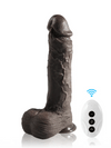 Grey 10" x 1.9" Thick Thrusting Dildo with Realistic Texture