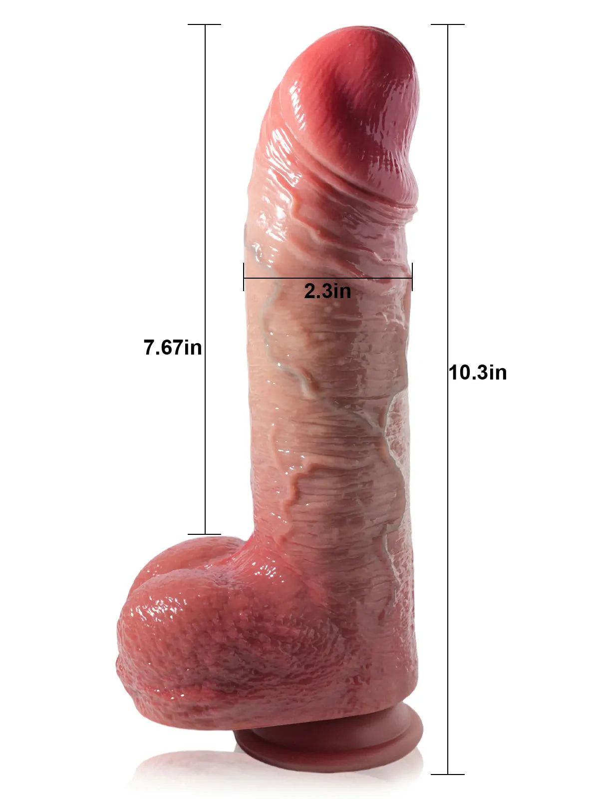 Patrick 10.3" x 2.3" Anatomically Detailed Realistic Dildo