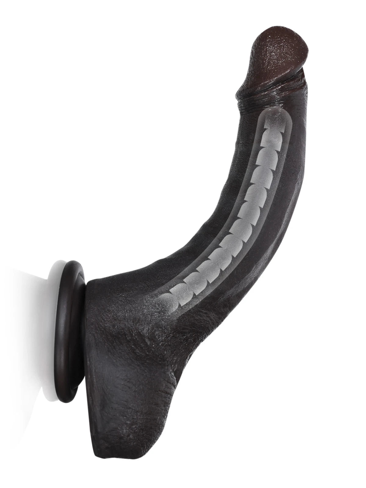 Jodie 8.3" x 1.5" Midnight Black Suction Dildo – Real-Feel Dual Density Silicone