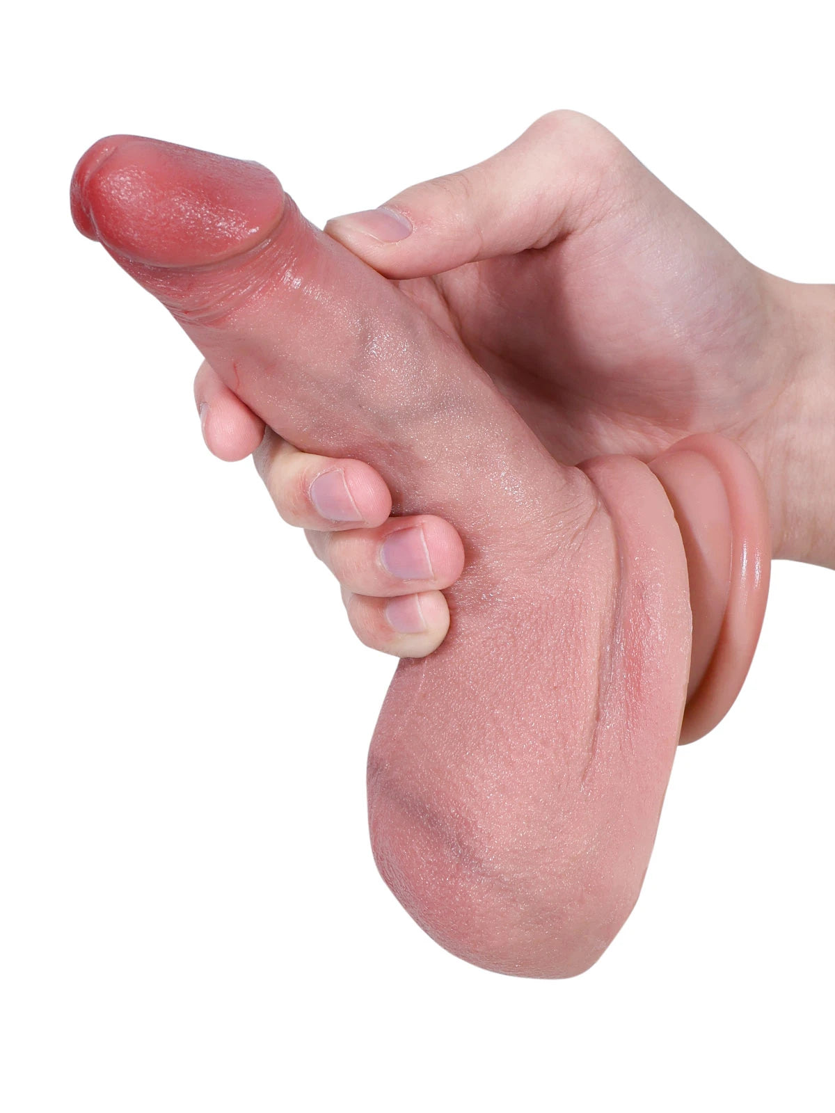 Julian 6.3" x 1.4" Compact Realistic Beginner Dildo with Big Soft Balls