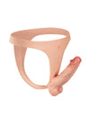 Lightweight Silicone Strap-On with Solid Shaft, Soft Balls & Slim Adjustable Waist Strap