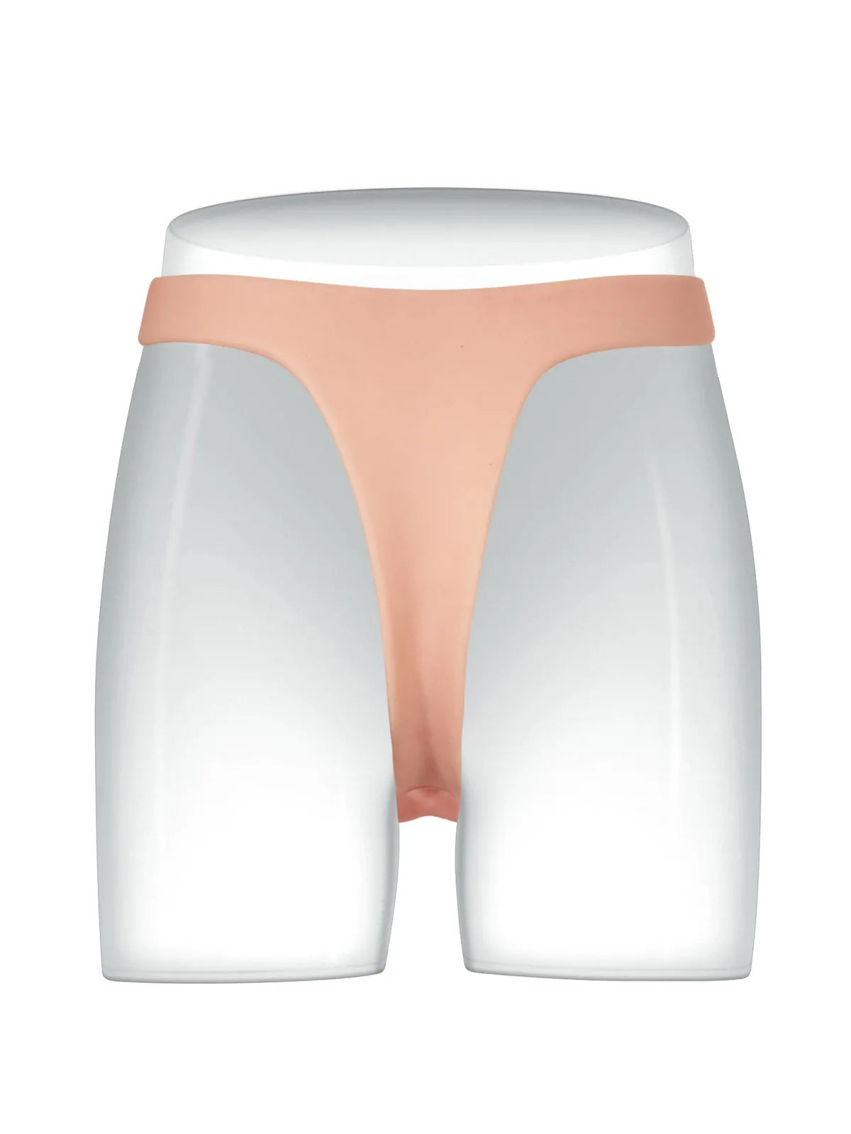 Lightweight Silicone Strap-On with Solid Shaft, Soft Balls & Slim Adjustable Waist Strap