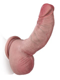 Reece 7.6" x 2" Curved Realistic Dildo with Lifted Glans and Texture