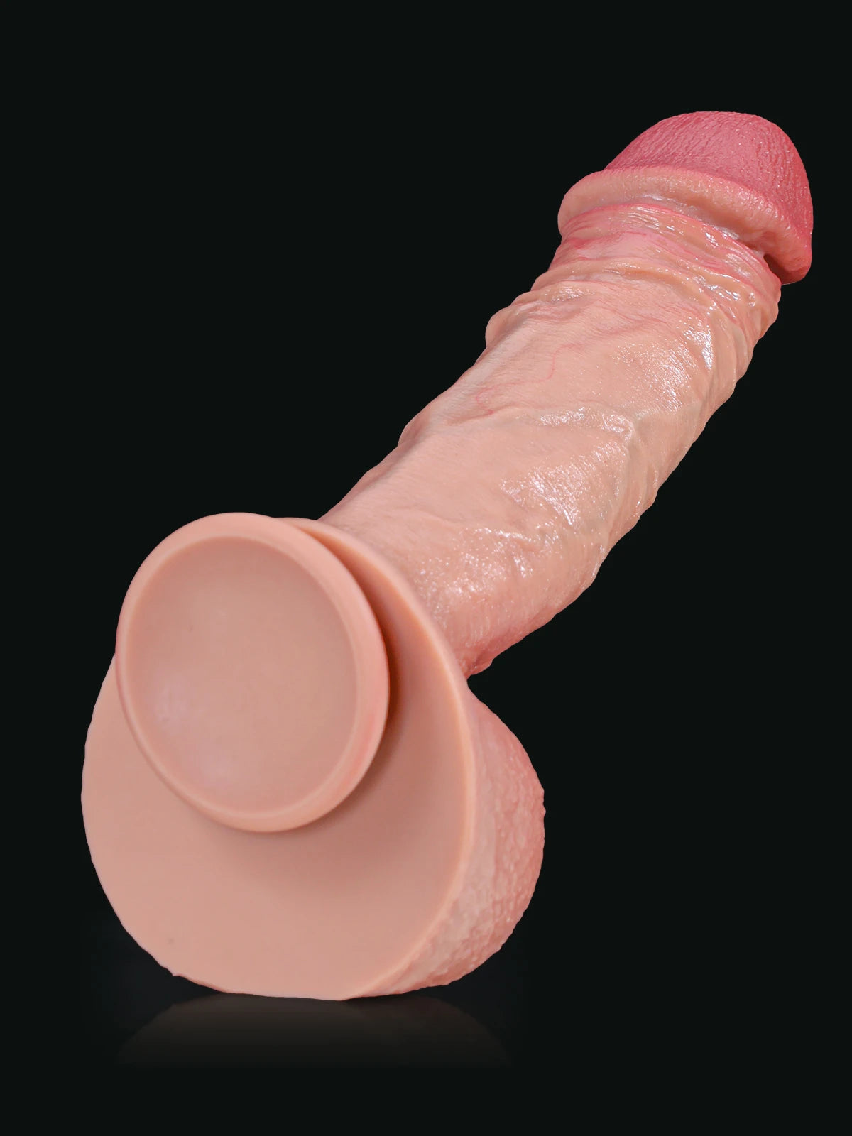 Rockwell 10.8" x 2.2" Extra Huge Thick Dildo with Wrinkled Realistic Skin