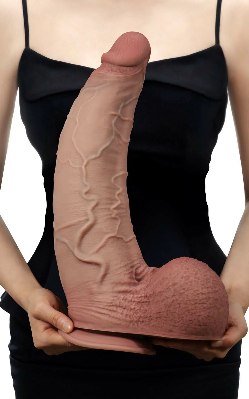 Alexander 16" x 3.7" Giant Curved Huge Realistic Dildo with Swollen Veined Balls