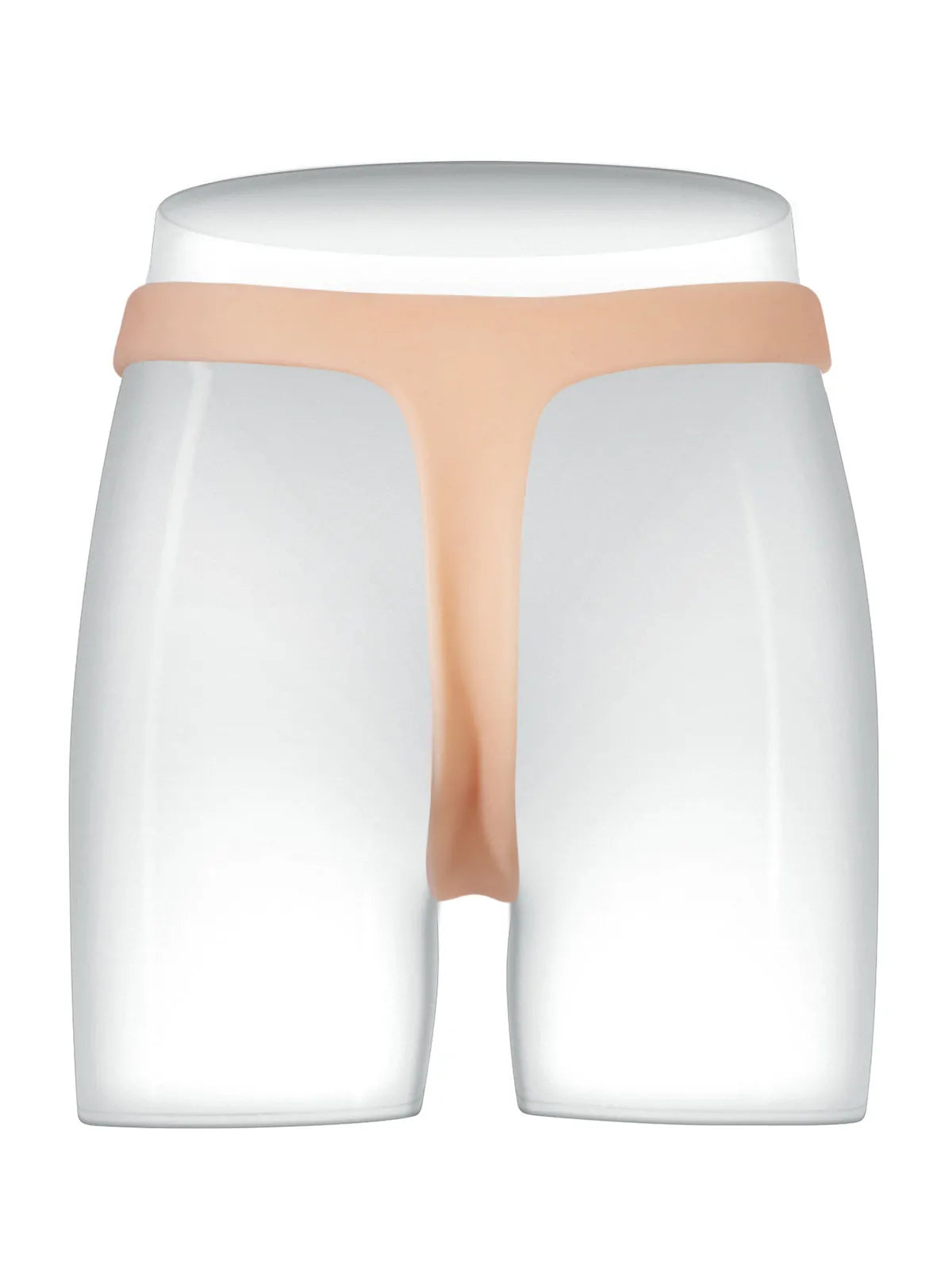 Ultra-Light Silicone Strap-On with Slim Body Fit, Solid Shaft & Soft Realistic Balls