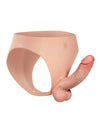 Wearable Silicone Strap-On with Bendable Core, Firm Shaft & Adjustable Waistband